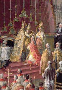 II. József (1741-90) német császárrá koronázása a frankfurti katedrálisban, 1764 (67402 részlet)